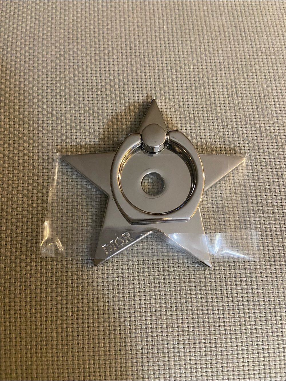 New! VIP Dior Silver Star-Shaped Phone Ring Grip